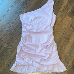 One shoulder mini dress